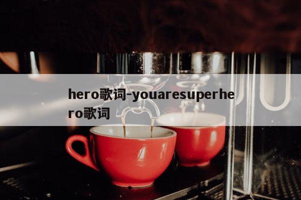 hero歌词-youaresuperhero歌词