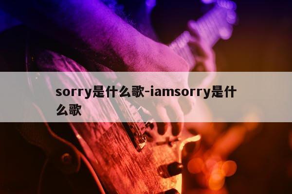 sorry是什么歌-iamsorry是什么歌