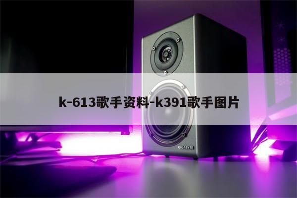 k-613歌手资料-k391歌手图片