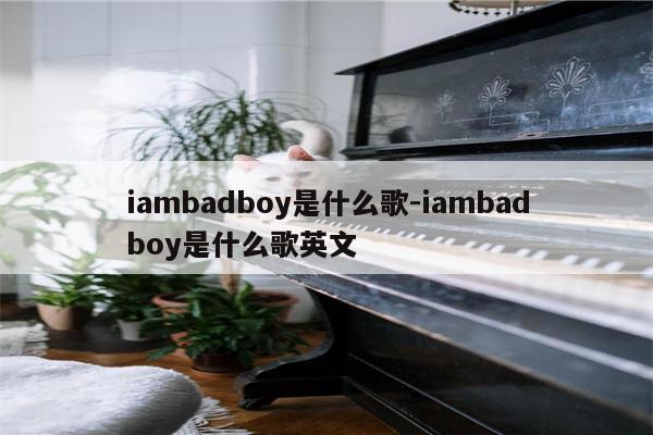 iambadboy是什么歌-iambadboy是什么歌英文