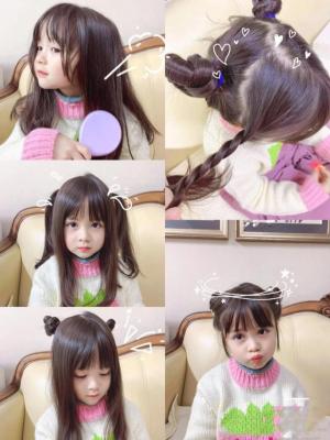 小女孩可爱的发型扎法图解视频，小女孩喜欢的扎发图片