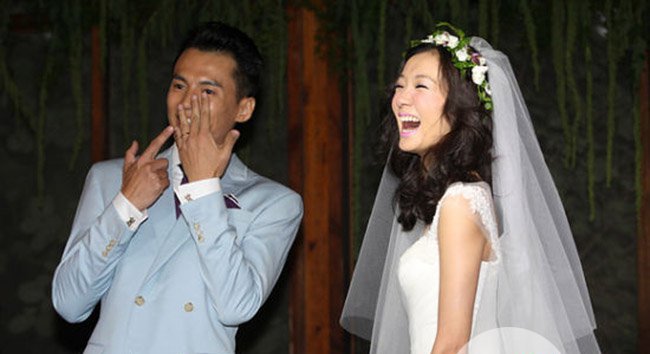 陈燃和宋宁结婚照图片 因戏生情在一起的明星